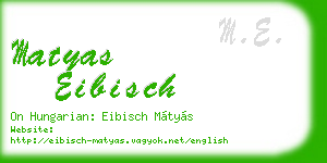matyas eibisch business card