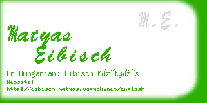 matyas eibisch business card
